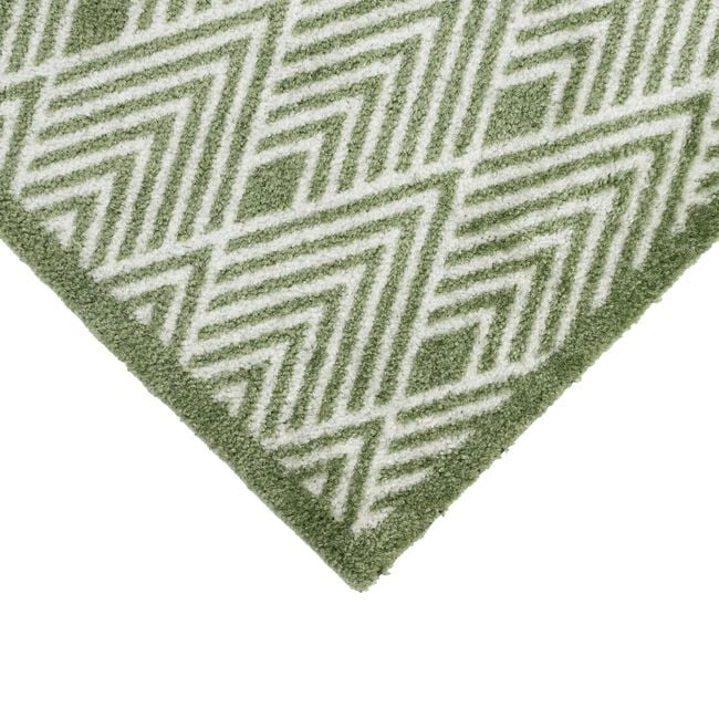 JVL Geo Green Mega Door Mat 50cm x 75cm