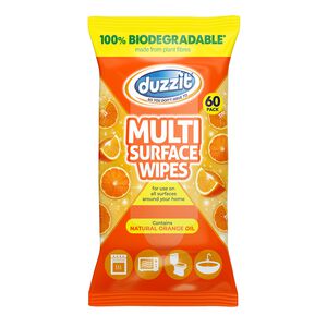Duzzit 60 Multi Surface Wipes Orange