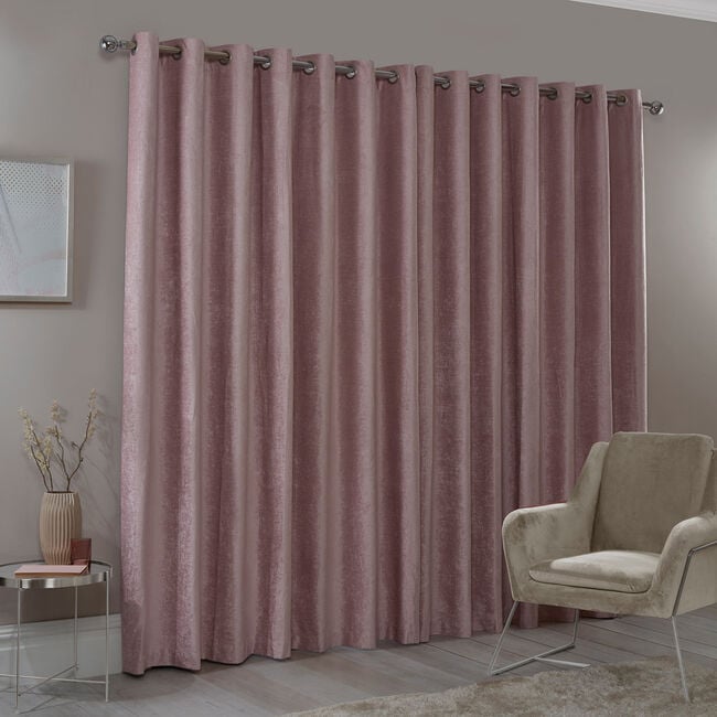 BLACKOUT & THERMAL TEXTURED ROSE 90X90 Curtain