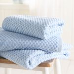 POPCORN CHECK BLUE Hand Towel