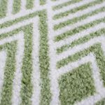 JVL Geo Green Mega Door Mat 50cm x 75cm