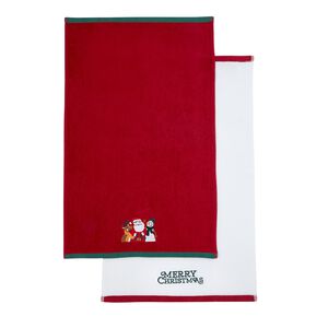 Santa's Helper 2Pk Tea Towels