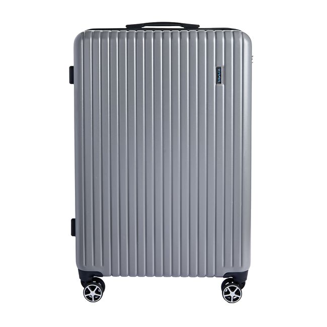 Large Lightweight Hardshell Luggage - Silver Grey
