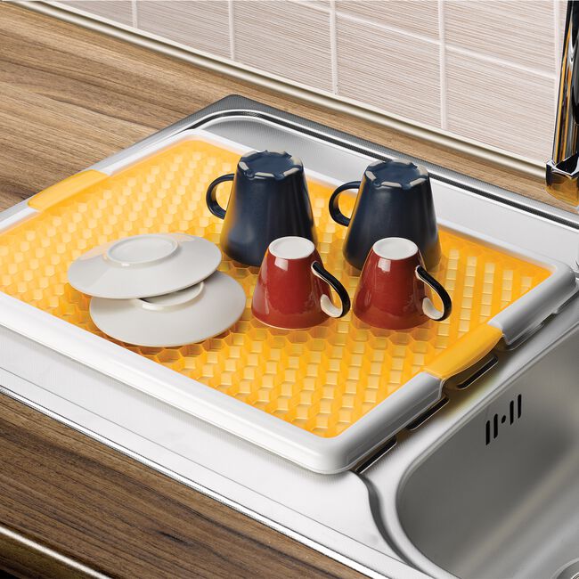 Kitchen Classics Dish Drying Mat With Tray