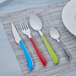 Master Cutler Coloured 24 Piece Cutlery Set