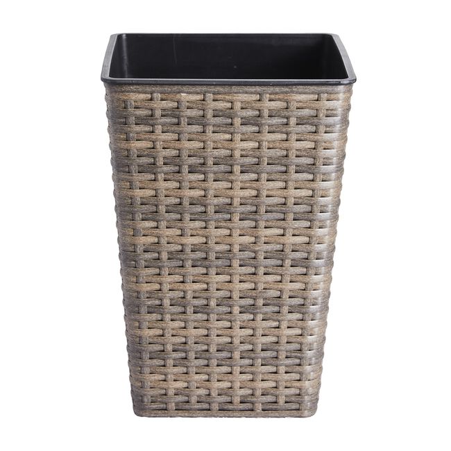 Rattan Square Plant Pot Natural