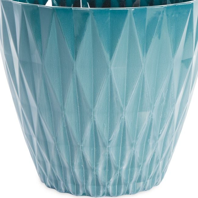 Turquoise Diamond Plant Pot 