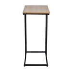 Side Table With Black Metal Frame
