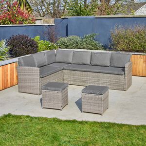 Florence Corner Sofa and 2 Stools