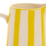 Lemon Stripes Jug Vase