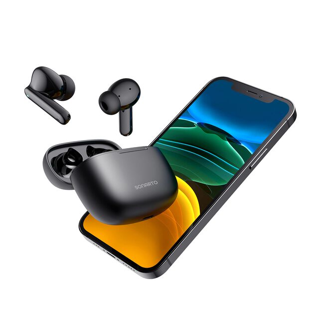 SONARTO TRUE WIRELESS EARBUDS - BLACK