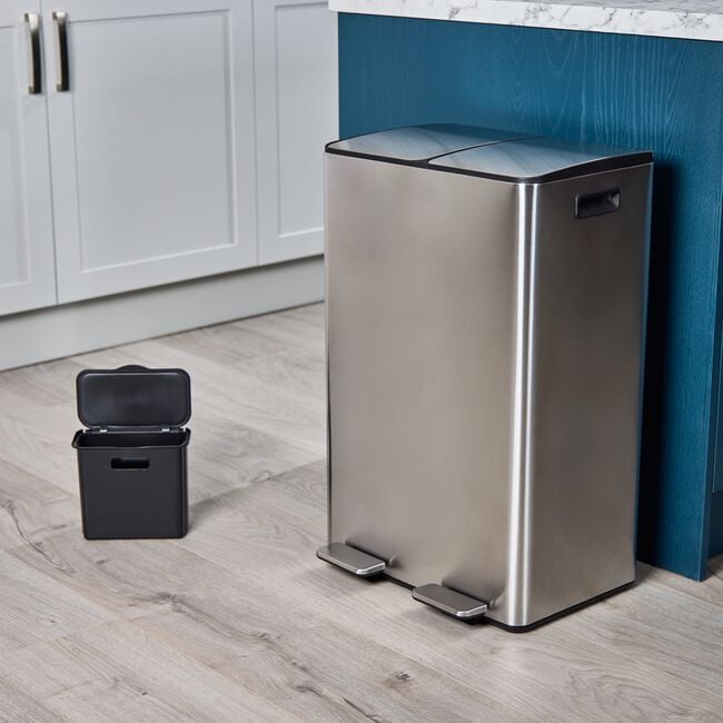 60L Recycle Bin Stainless Steel