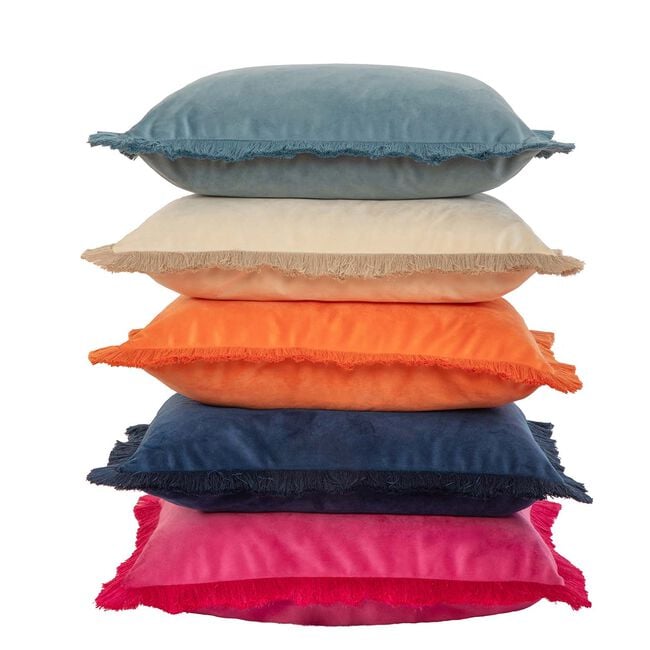 ELLEN FRINGE PINK 45x45 Cushion