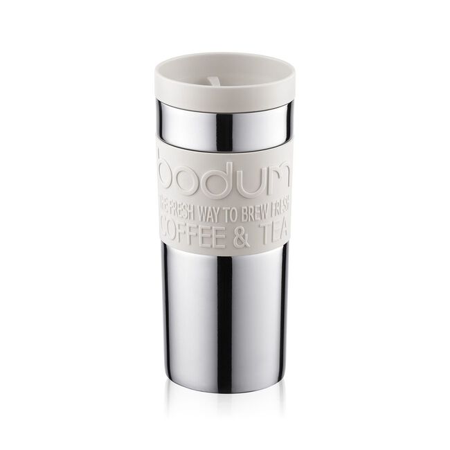 BODUM OFF WHITE 0.35L Vacuum Travel Mug