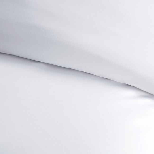 SINGLE DUVET COVER Tencel/Cotton White