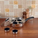 Dynamic 4 Cup Egg Poacher with Glass Lid