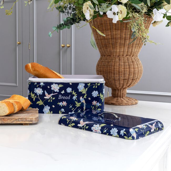 Laura Ashley Elveden Navy Bread Bin