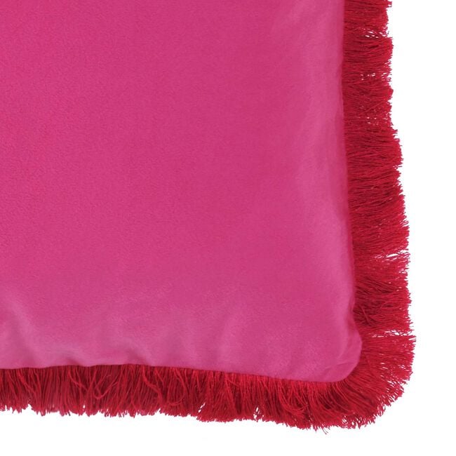 ELLEN FRINGE PINK 45x45 Cushion