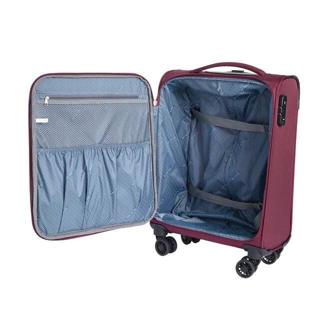 Cabin Size Lightweight Softcase Luggage - Merlot