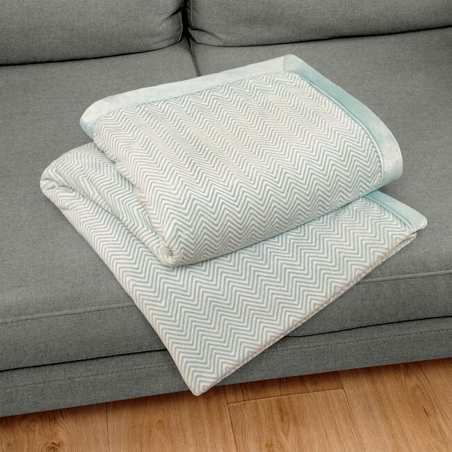 NICOLE DAY HERRINGBONE EGGSHELL 150x200cm Throw