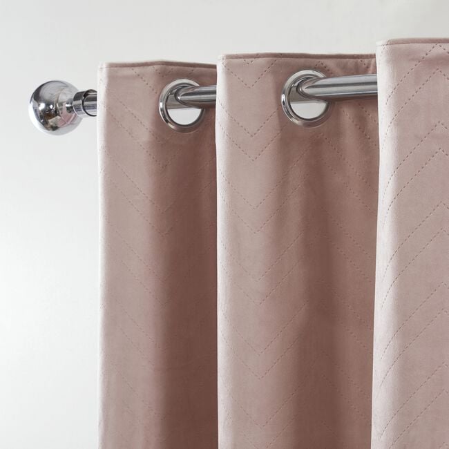 TRIANGLE STITCH MAUVE 66X54 Curtain