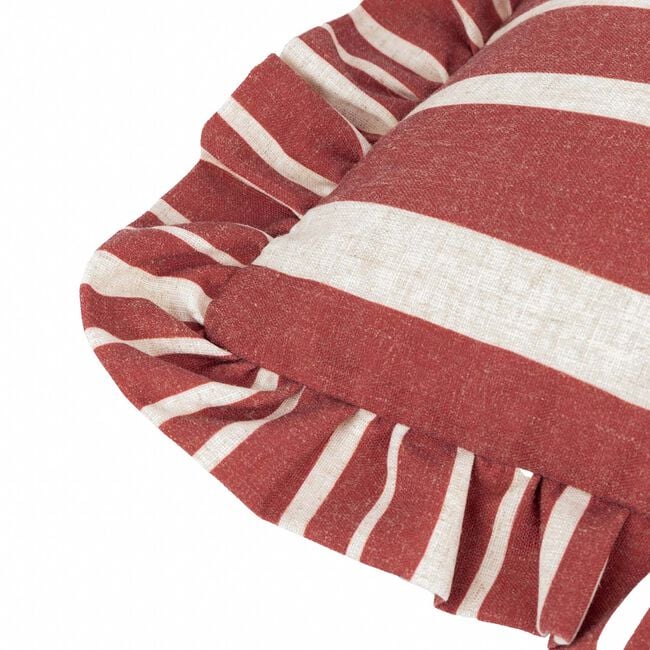 FURN CARMON STRIPE LINEN/RED 40x60 Cushion