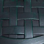 Round Black Green Brushed Parasol Base 12.5kg