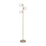 3 Glass Shade Metal Floor Lamp