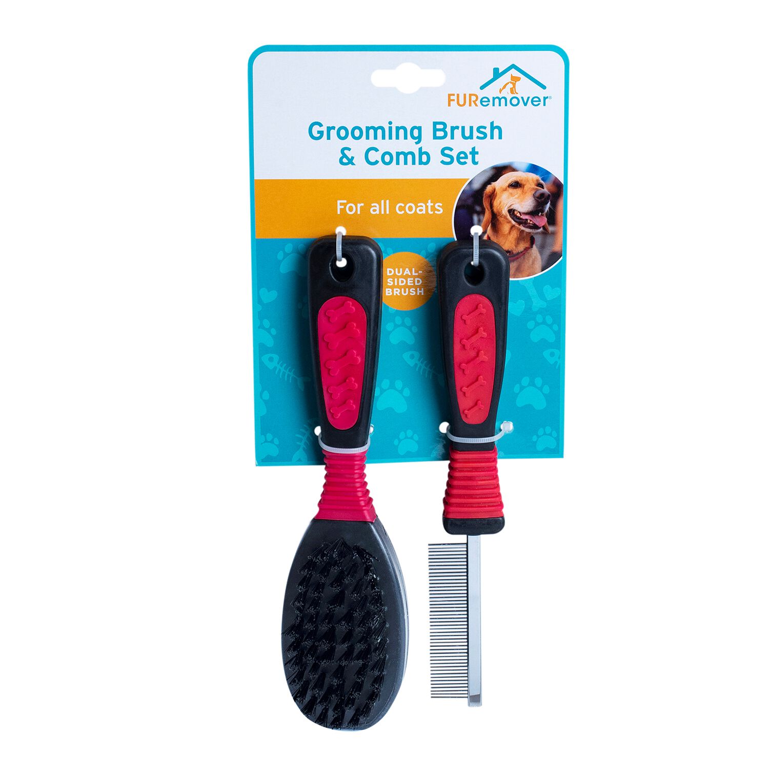 Furemover Paws First Grooming Brush & Comb Set Home Store + More