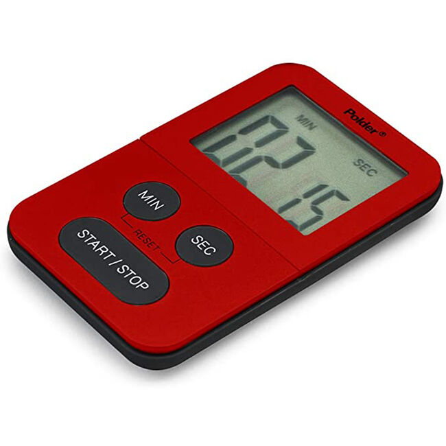 Polder 100 Minute Mini Timer - Red