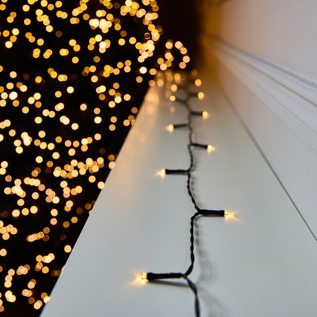 200 WARM WHITE Outdoor Led Timer Lights