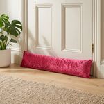 Velvet Crush Draught Excluder 22 x 90cm - Red