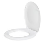 Plain White Slow Close Toilet Seat