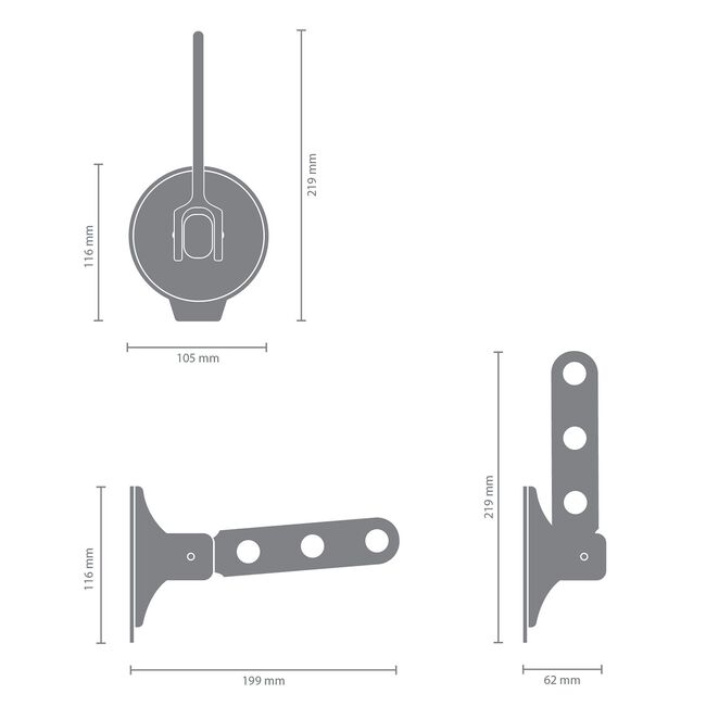Brabantia Clothes Hanger with Suction Cup