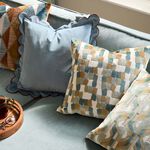 FURN METRO BLOCKS 45X45 GREEN Cushion