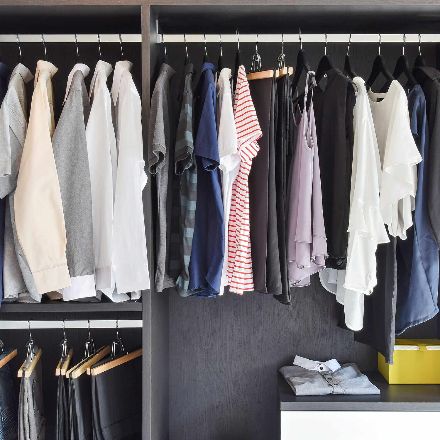 Skinny 10 Pack Grey Hangers with Anti Slip Home Store + More