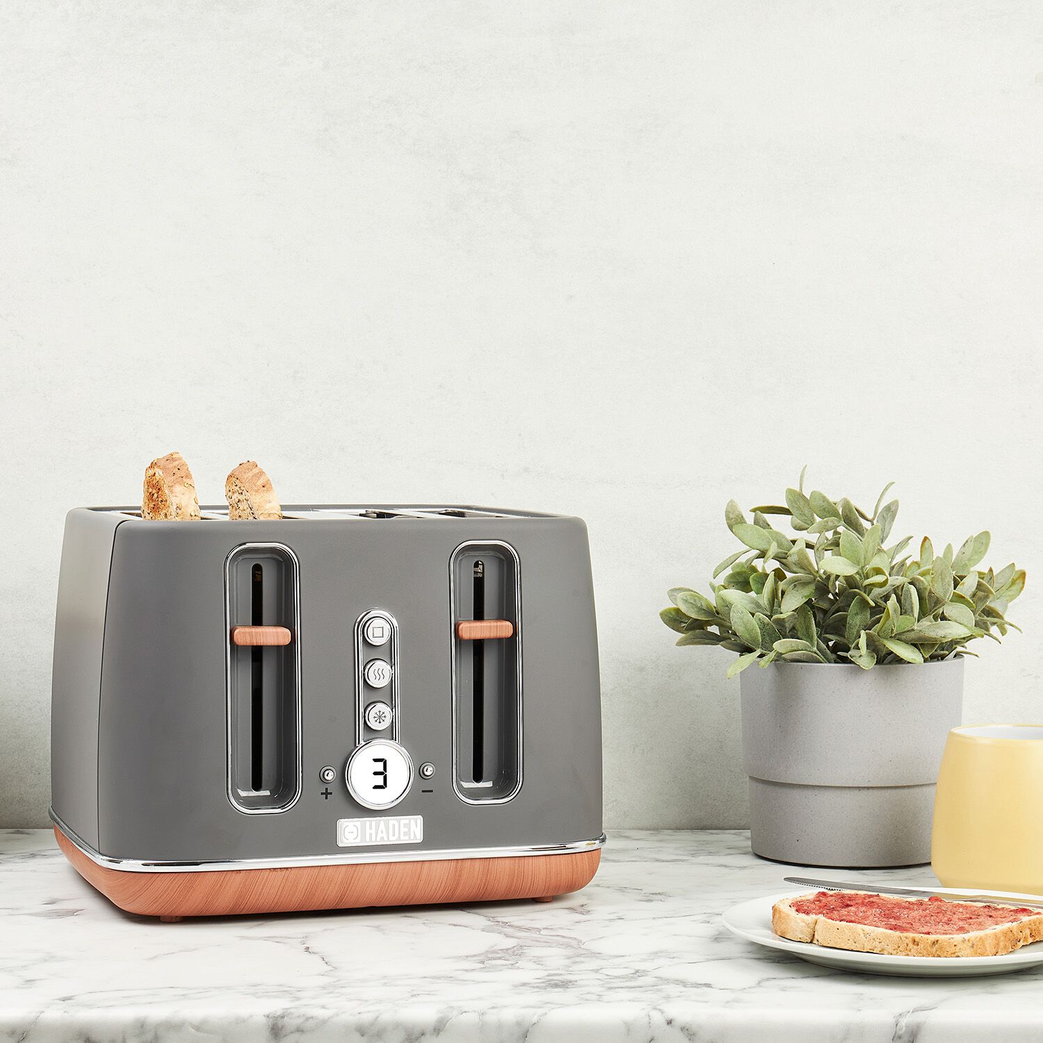 Haden Dorchester 4 Slice Grey Toaster Home Store + More