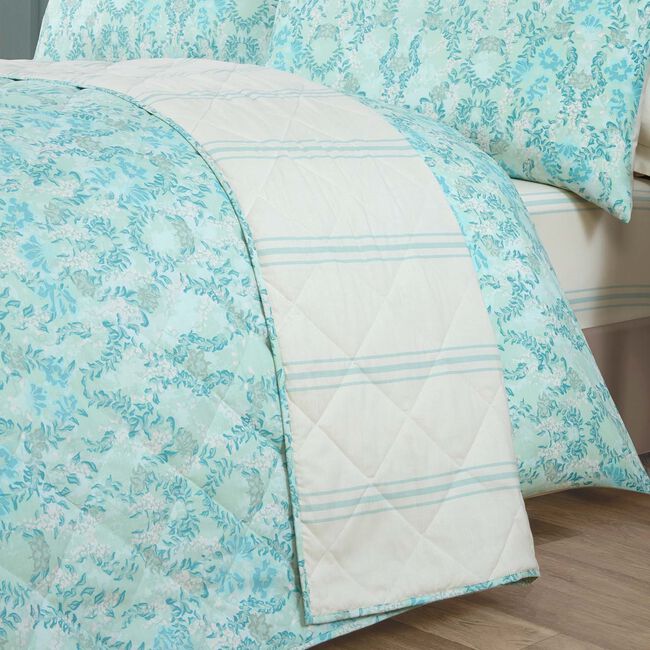 Delphine Bedspread 200cm x 220cm - Duck Egg