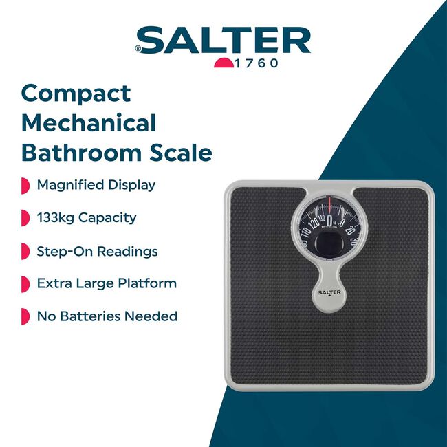 Salter Black Compact Mechanical Scales