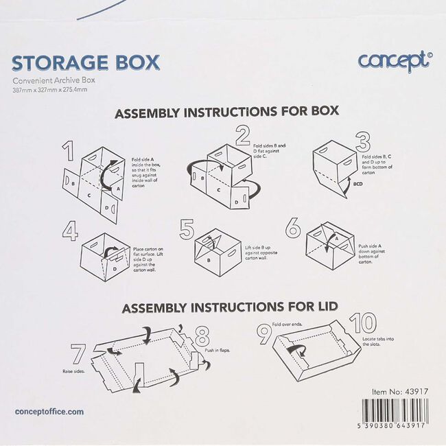 Concept Archive Storage Box - Blue