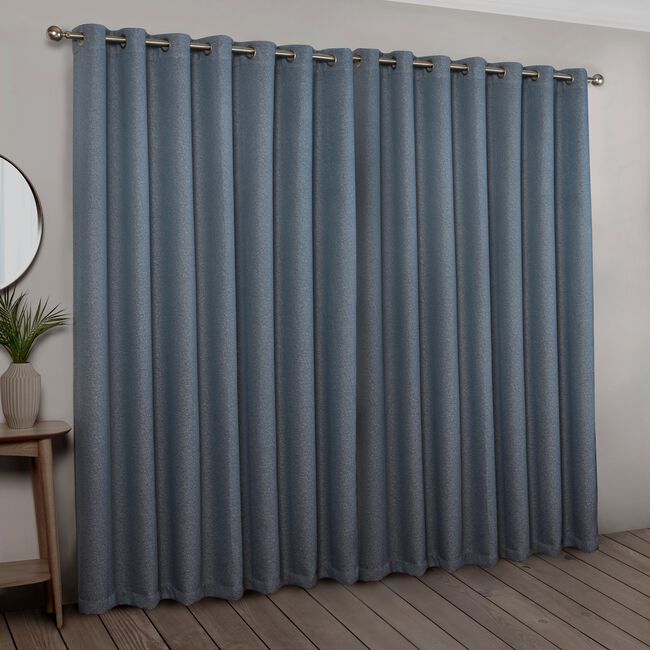 BLACKOUT & THERMAL BOUCLE NAVY 66x54 Curtain