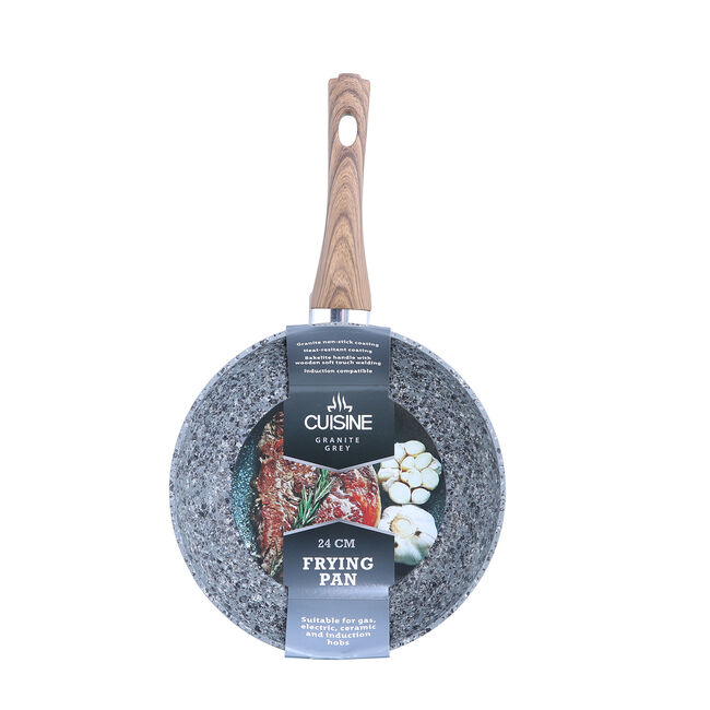 Cuisine Grey Granite Frypan 24cm Home Store + More