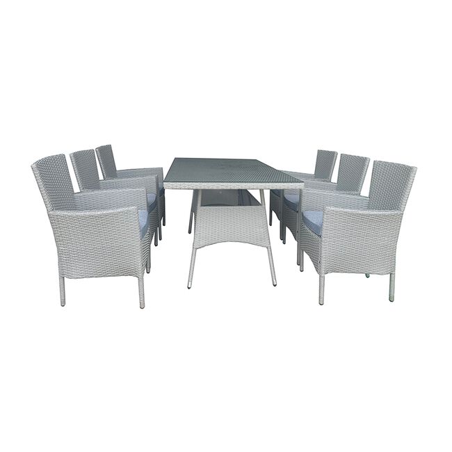 Milan 7 Piece Rattan Garden Furniture Set