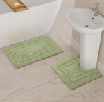 COTTON BORDER SAGE 50x80 Bath Mat
