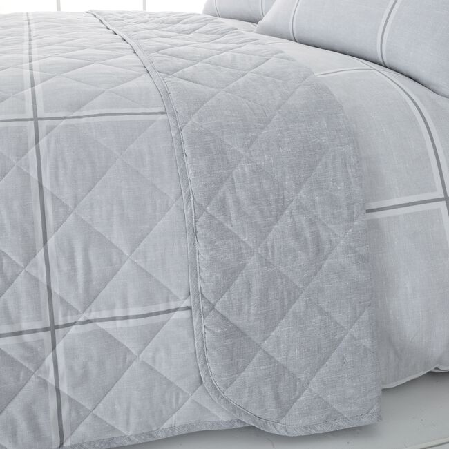 Nicole Day Lugh Bedspread 200cm x 220cm - Grey