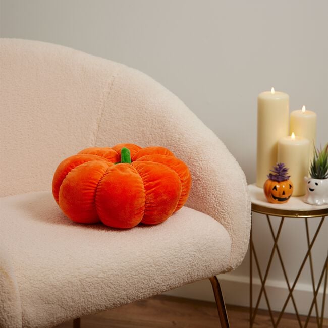 Pumpkin Cushion 28cm - Orange