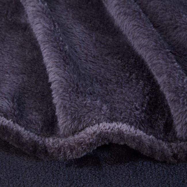 NICOLE DAY FLEECE Charcoal 150x180cm Throw&nbsp;&nbsp;&nbsp;&nbsp;&nbsp;&nbsp;&nbsp;&nbsp;&nbsp;&nbsp;&nbsp; 