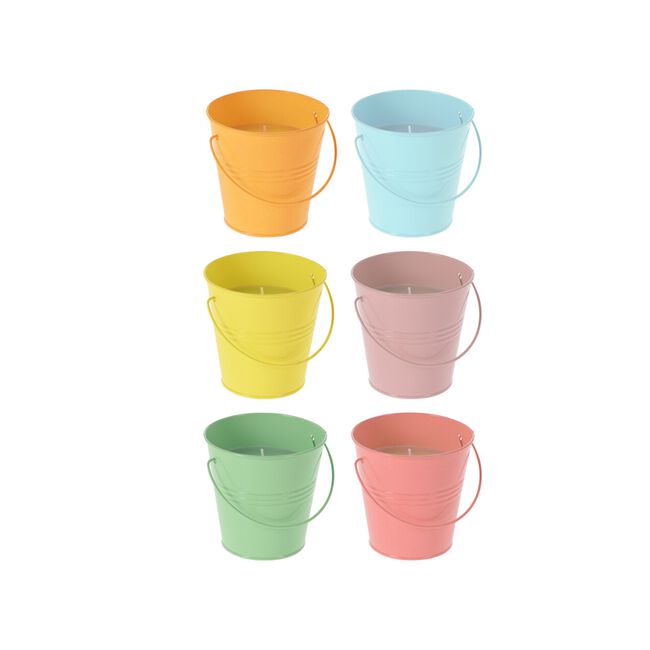 Metal Bucket Citronella Candle