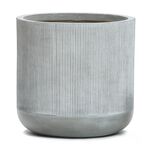PETRA Large Grey Stone Effect Pot