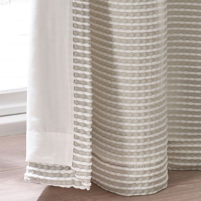 CATHERINE LANSFIELD STAB STITCH NATURAL 66X54 Curtain